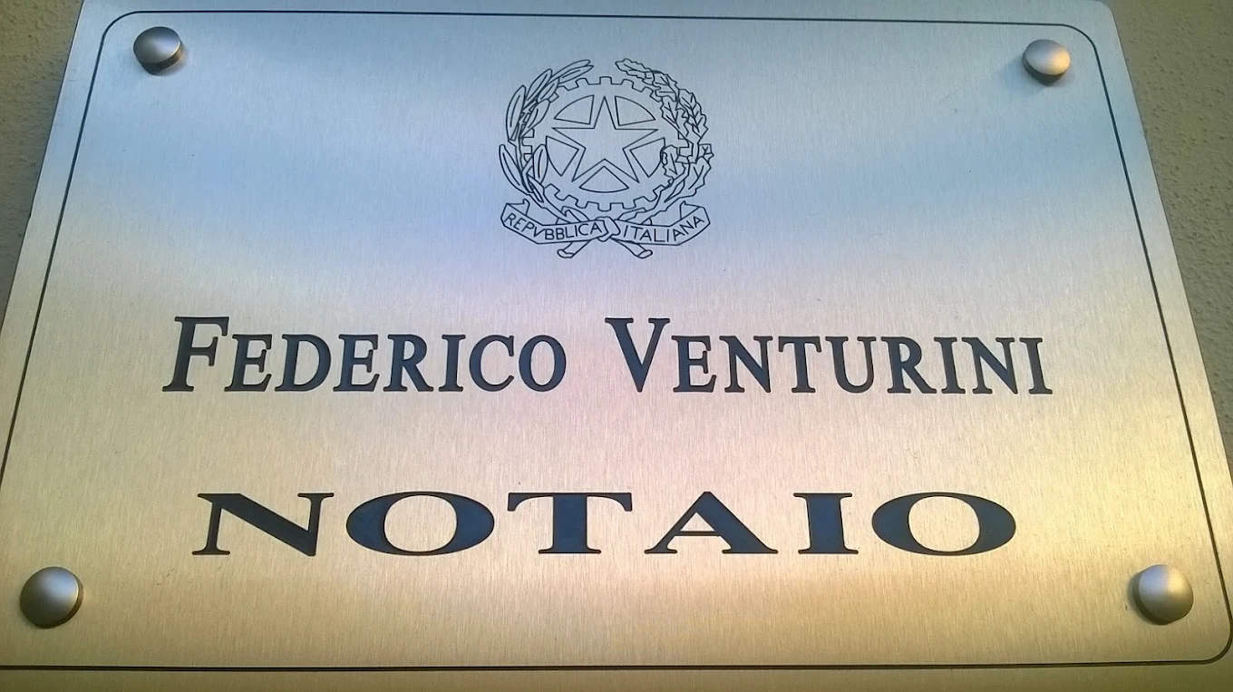 Targa dello studio: Federico Venturini, Notaio